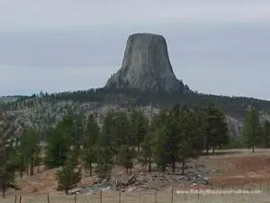 A picture of Devils Tower WY