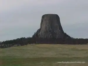 A picture of Devils Tower WY